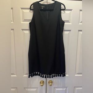 AGB black dress with tassels